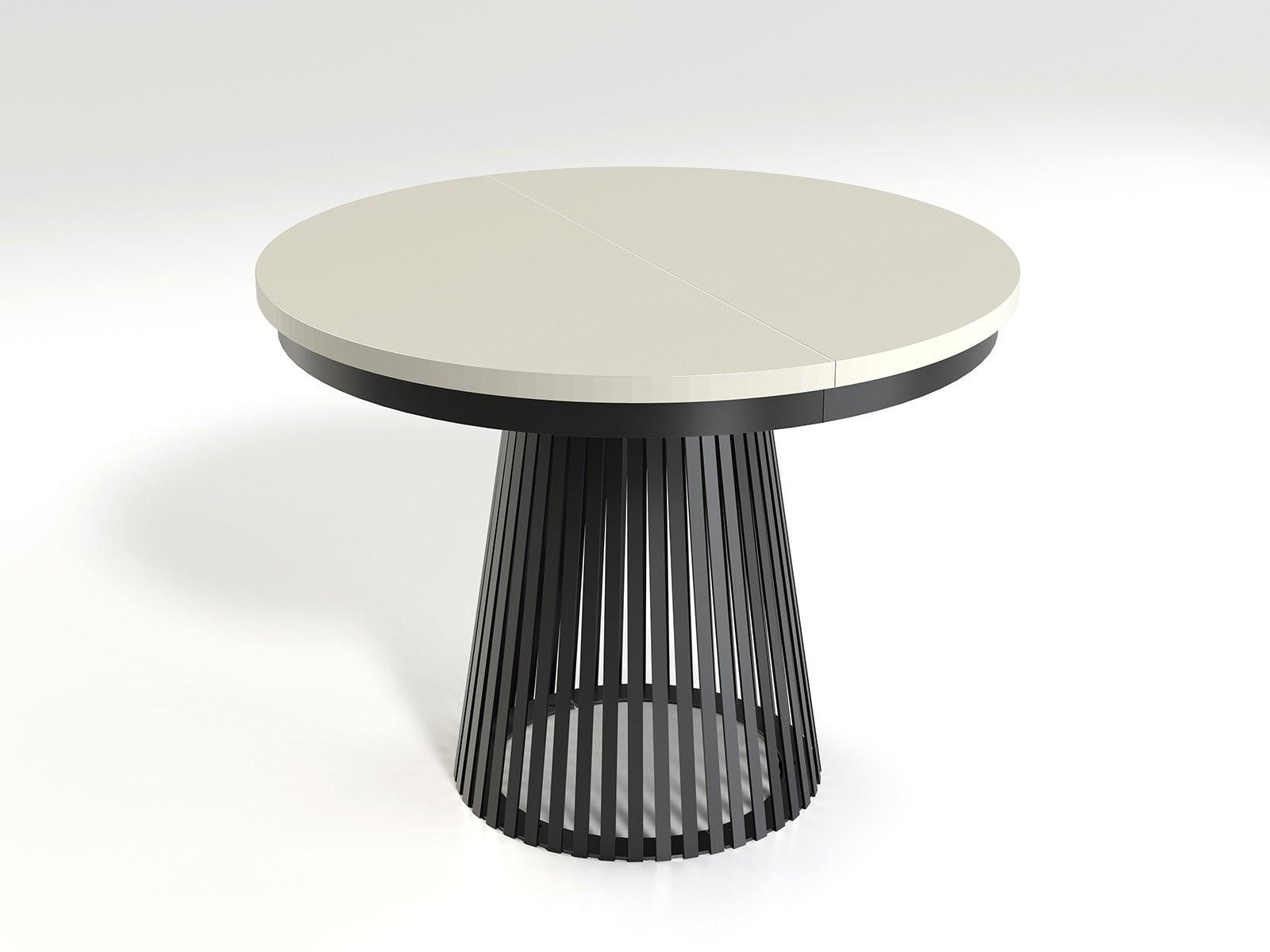 Masseno Esstisch Kaschmir, Schwarz 100x76.6x100 cm