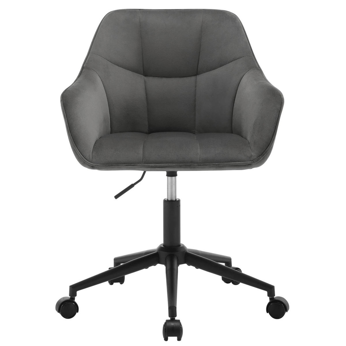 DREHSTUHL DE-40847 ergonomisch höhenverstellbar 360° drehbar Dunkelgrau - Dunkelgrau, Metall (40/90/56cm) - ComfortXL