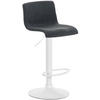 BARHOCKER Stoff dunkelgrau - Dunkelgrau/Weiß, Textil/Metall (39/84/36cm) - CLP