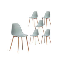 GARTENSTUHL Nina Grün 45 cm x 80 cm 6er-Set - Grün, Kunststoff (45/80/53cm) - Klast Home