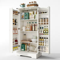 BUFFET 60/128,5/35 cm Weiß aus PB, MDF mit LED-Beleuchtung - Weiß, Holzwerkstoff (35/128/60cm) - OKMYHOME