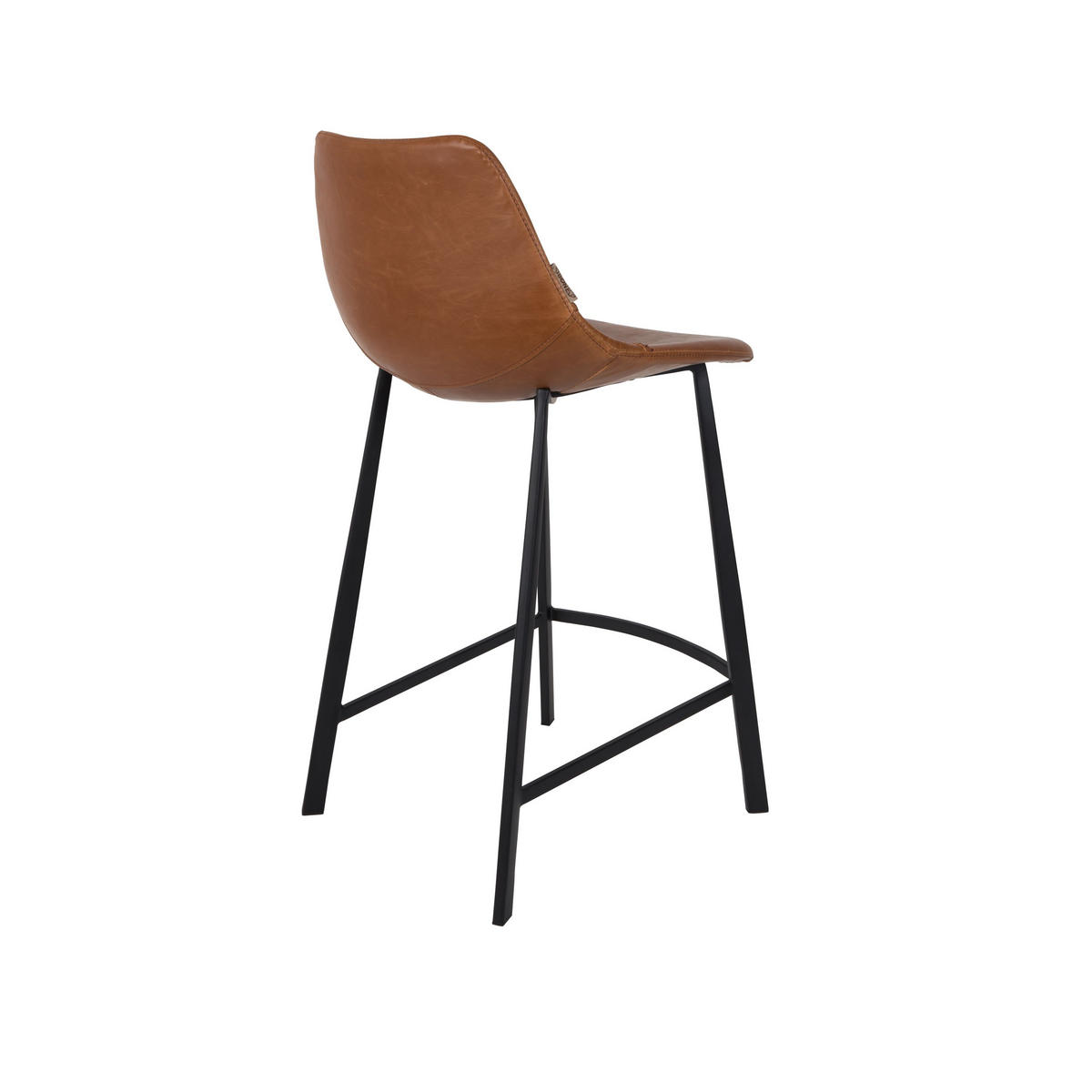 BARHOCKER Franky Rückenlehne 65 cm Braun - 2 er Set - Braun, Kunststoff (45/91/52cm) - Dutchbone
