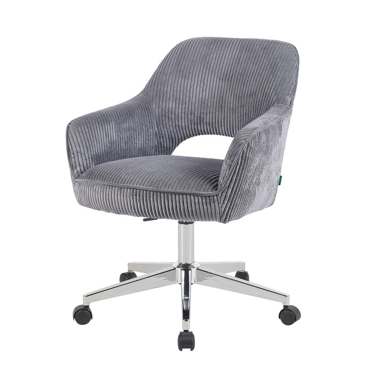 BÜROSTUHL Mika-Faro - Chromfarben/Grau, Textil/Metall (60/84/65cm) - DUBI Möbel