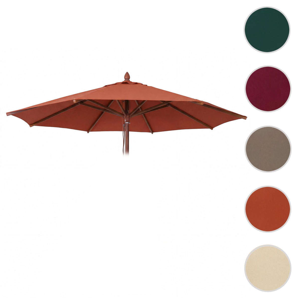 SCHIRMBEZUG C57B Orange - Orange, Textil (400/400cm) - MCW