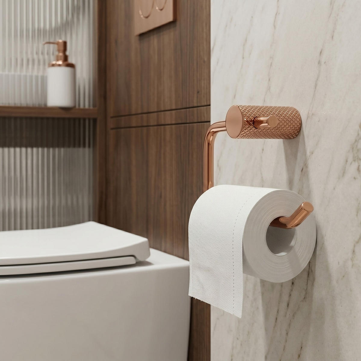 HALTER Für Toilettenpapier Rea A62309rg Otto Copper - Kupferfarben, Metall (14/9.5/7cm) - REA