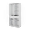 KLEIDERSCHRANK Elmo Weiß 100 x 200 cm mit 2 Schubladen - Weiß, Holzwerkstoff (100/200/50cm) - Vicco