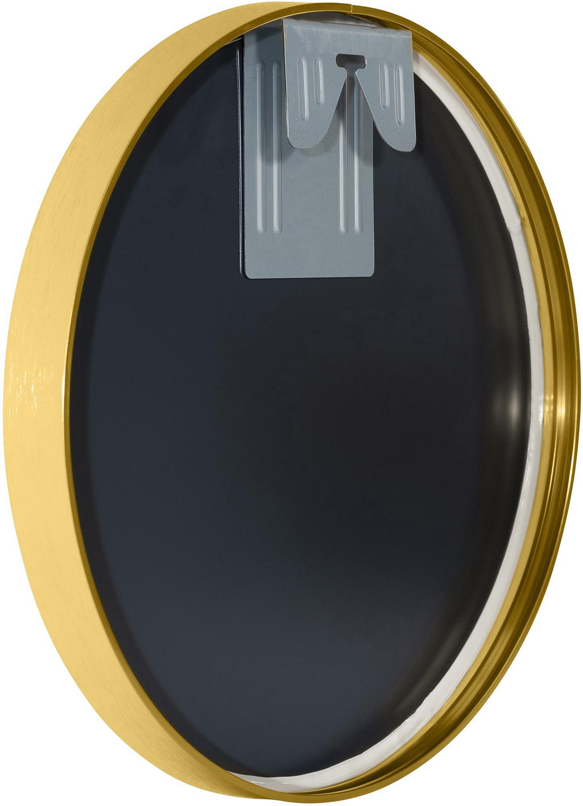 WANDSPIEGEL Gdansk Metall Gold glanz Runder Spiegel - Goldfarben, Metall (30/30/3cm) - DELUKE