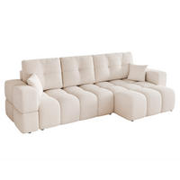 ECKSOFA BUENO mit Schlaffunktion und Bettkasten Creme - Creme, Holzwerkstoff/Kunststoff (280/148cm) - Idohome