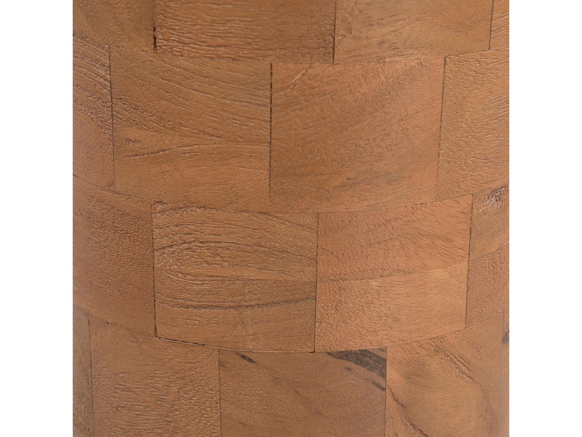 BEISTELLTISCH Moos Mangoholz 33 cm / 33 cm Natur - Naturfarben, Holz (33/33/50cm) - Villa Möbel