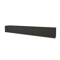 LOWBOARD NOA-2-W 3x100x40x41 cm - Schwarz - Schwarz, Holzwerkstoff (300/40/41cm) - ALTDECOR
