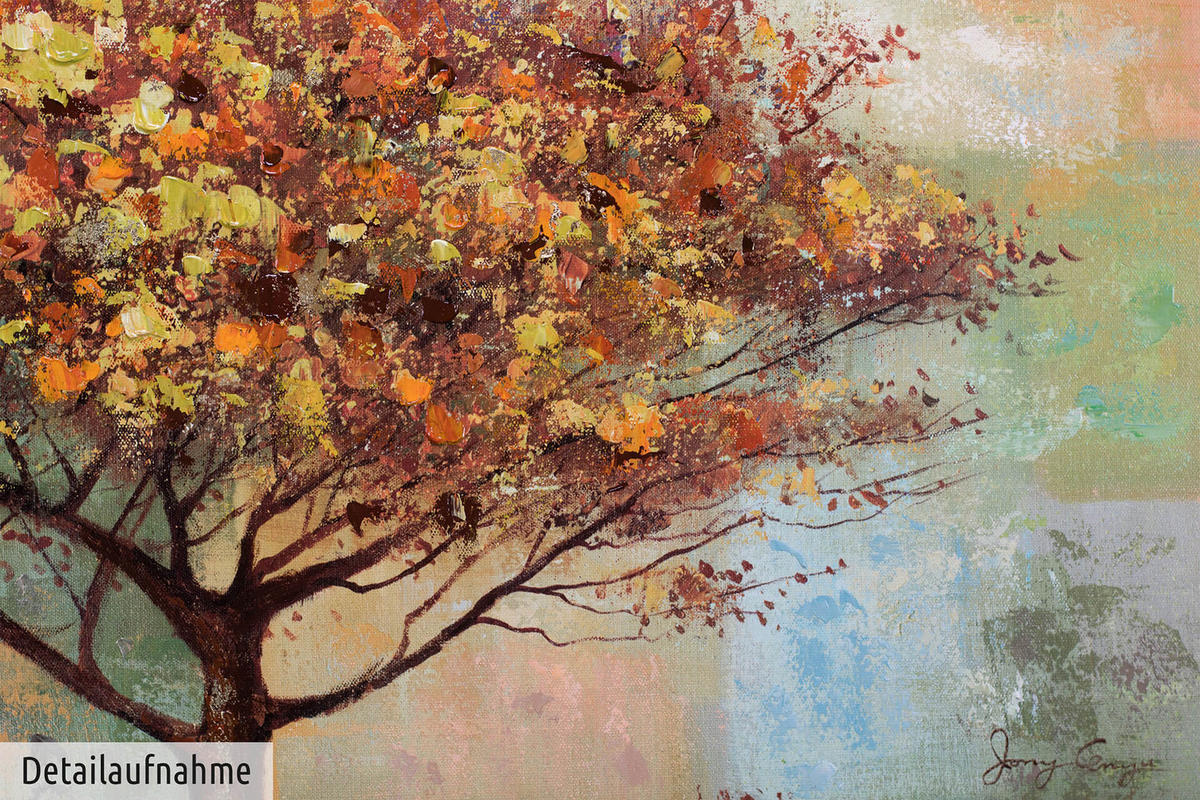 ÖLGEMÄLDE 120/60 cm - Braun, Holz/Textil (1.6/60cm) - KUNSTLOFT