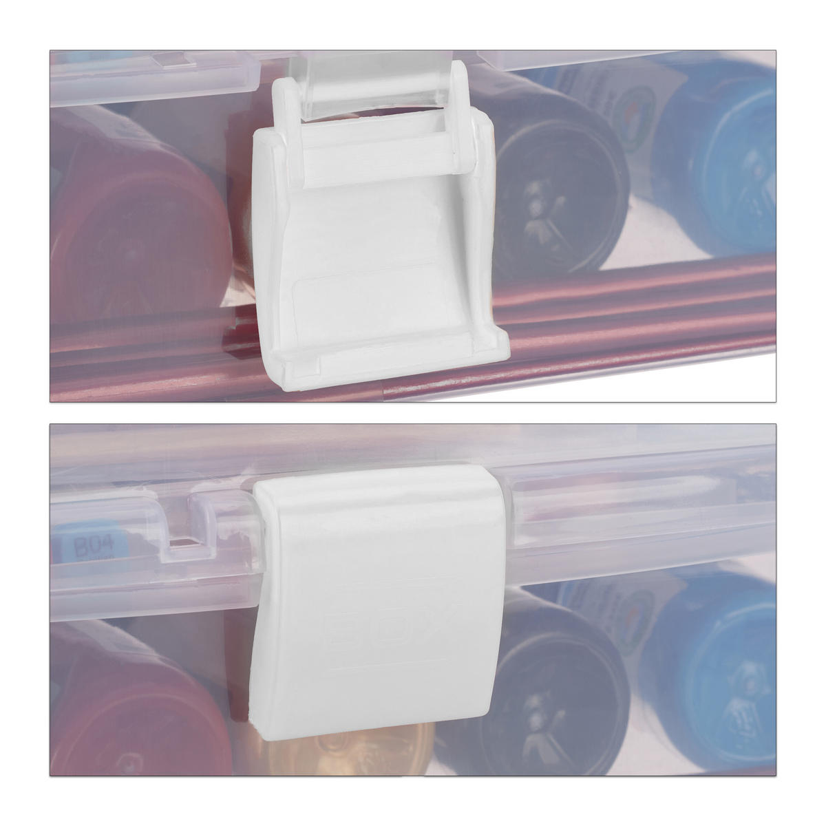 AUFBEWAHRUNGSBOX - Transparent, Kunststoff (33/14.5/19cm) - Relaxdays