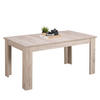 ESSTISCH in Holzwerkstoff 160-200/90/75 cm ausziehbar - Graubraun, Holz (90/160/76cm) - Homestyle4u