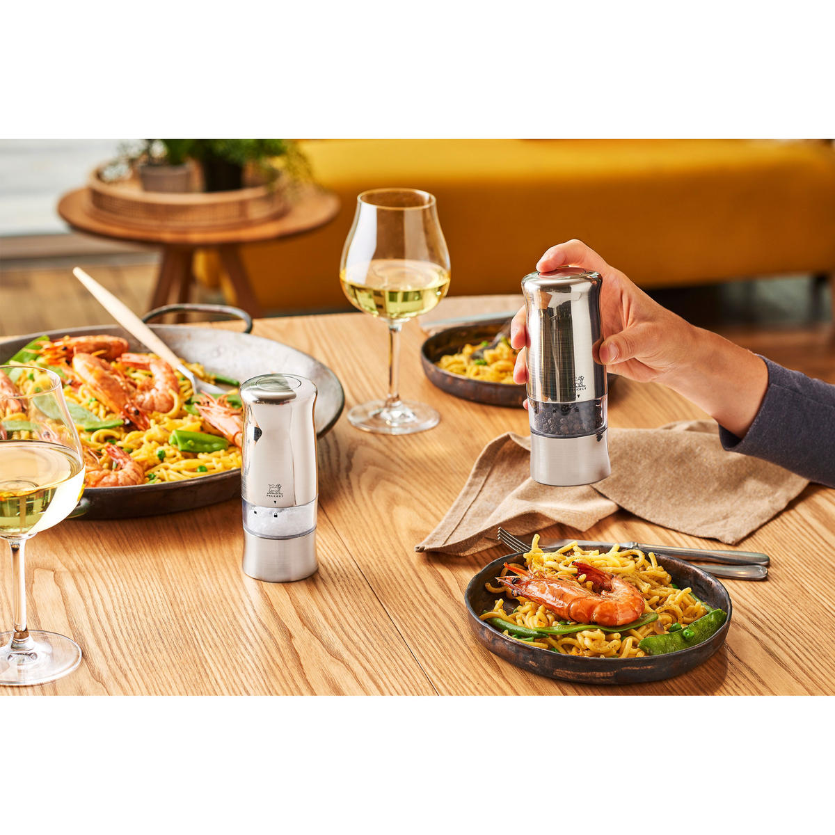 PFEFFERMÜHLE Elektrisch Zeli 14cm Kunststoff Stahlmahlwerk - Grau, Kunststoff (5.6/14/5.6cm) - PEUGEOT