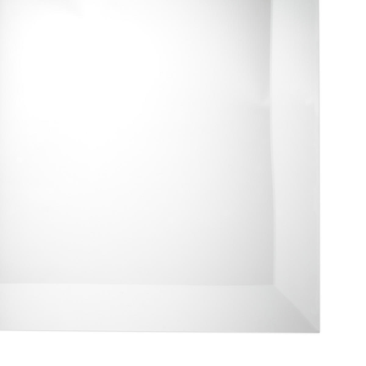 SPIEGEL rahmenlos - Silberfarben, Glas (40/60/0.5cm) - Relaxdays