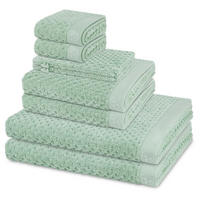 FROTTIERSET Harmony 8-teilig - Hellgrün, Textil (50/100cm) - Ross