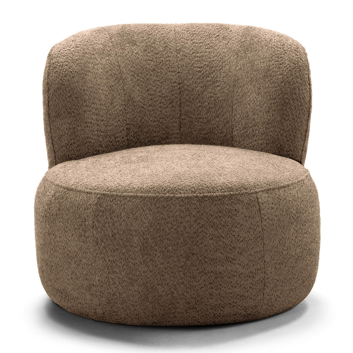 SESSEL - Hellbraun/Schwarz, Kunststoff/Textil (78/75/84cm) - home24