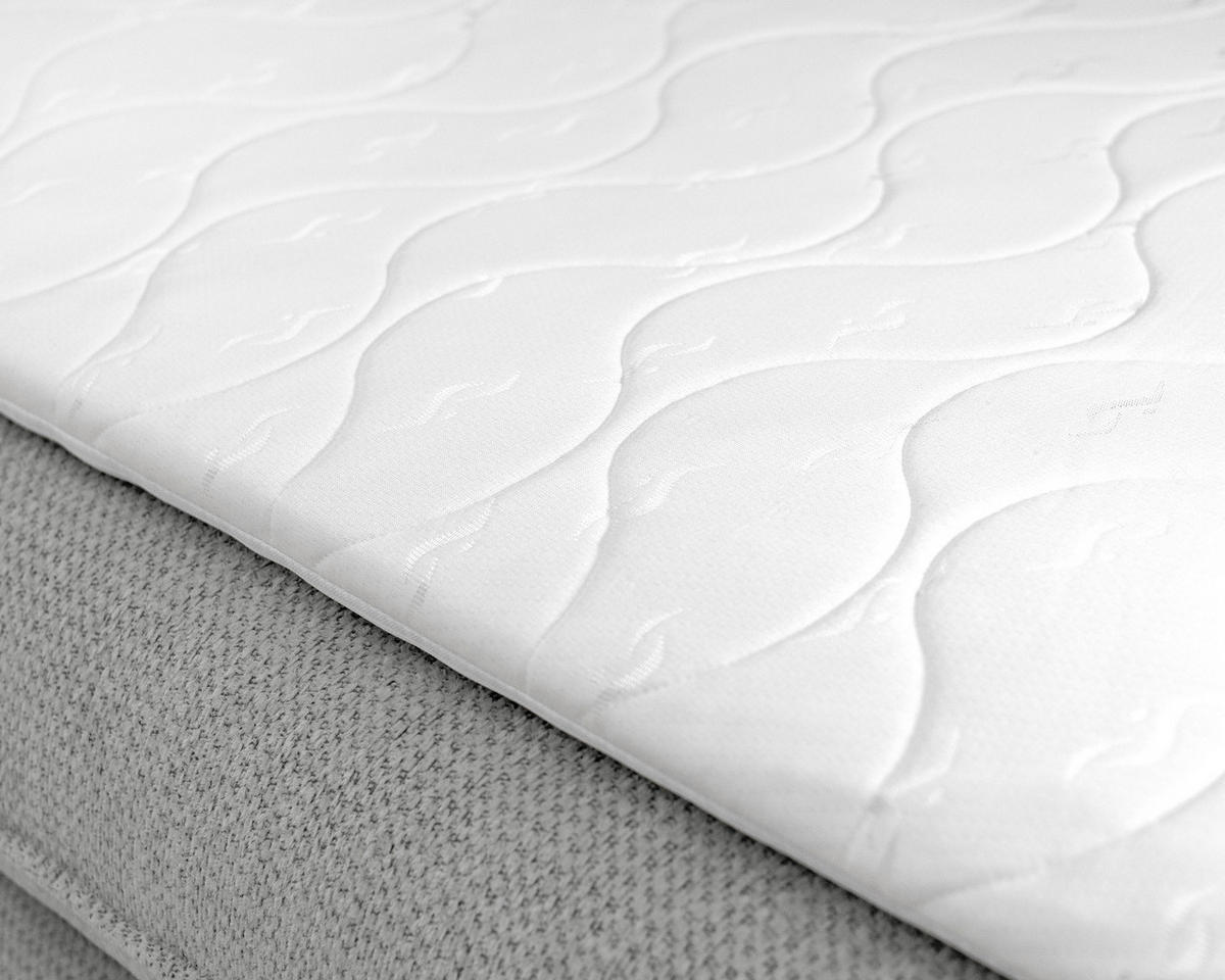 BOXBETT Verse 140 x 200 Einzelbett mit hochwertiger Bonell-Matratze und Topper T30 - Grau - Grau, Holz (140/200cm) - Homesy