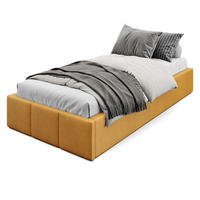 POLSTERBETT für Schlafzimmer Bett mit Stauraum Gelb 90x200cm - Gelb, Holzwerkstoff/Textil (90/200cm) - Muralo