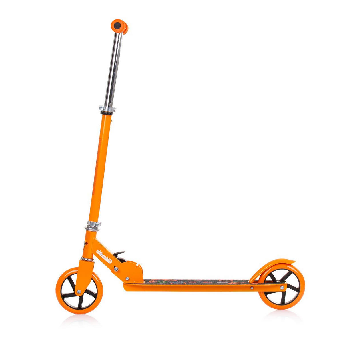 KINDERROLLER Sharky orange PU Räder ABEC-7 Lager Bremse verstellbar - Orange, Metall (73/26/80cm) - Chipolino