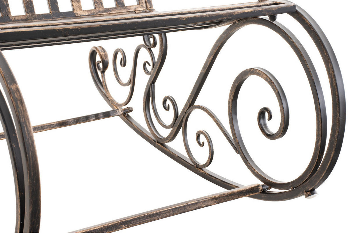 GARTENSCHAUKELSTUHL Metall Bronze - Bronzefarben, Metall (56/94/90cm) - CLP