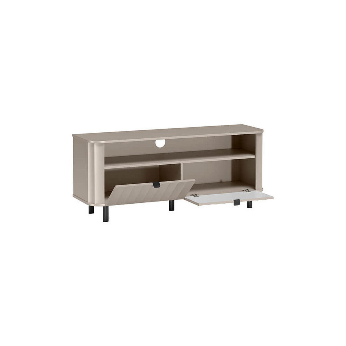 TV-LOWBOARD NOVADO-6 Greige - Greige, Holzwerkstoff (137/57/40.5cm)