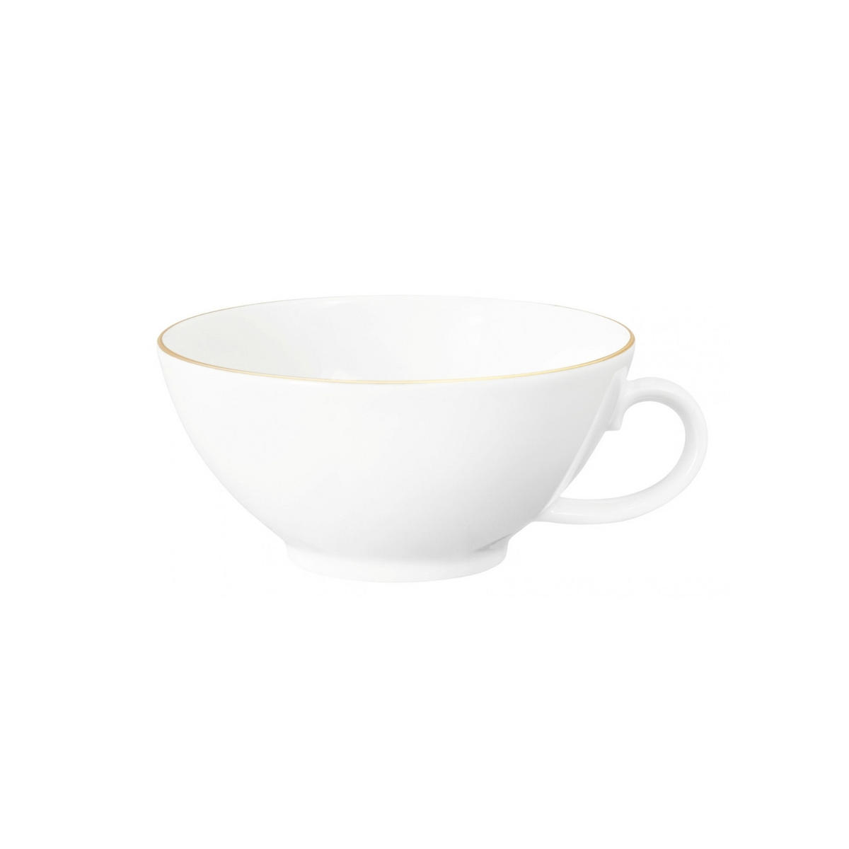 TEETASSEN Liberty Goldrand weiß-gold 140 ml 6er Set - Goldfarben/Weiß, Keramik (0.14L) - Seltmann Weiden