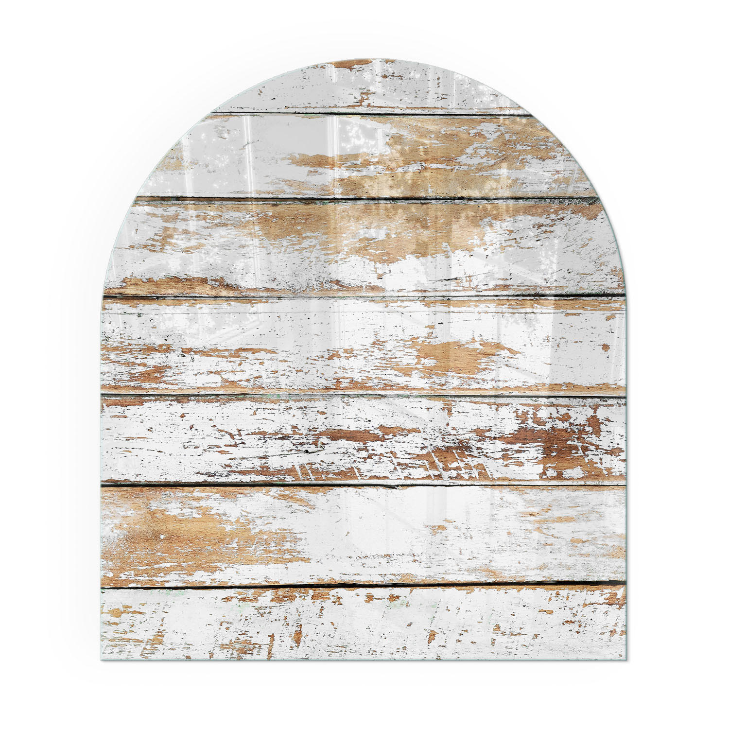 GLASPLATTE für Kamin 80x70 cm - Weiß, Glas (80/70/0.4cm) - TULUP