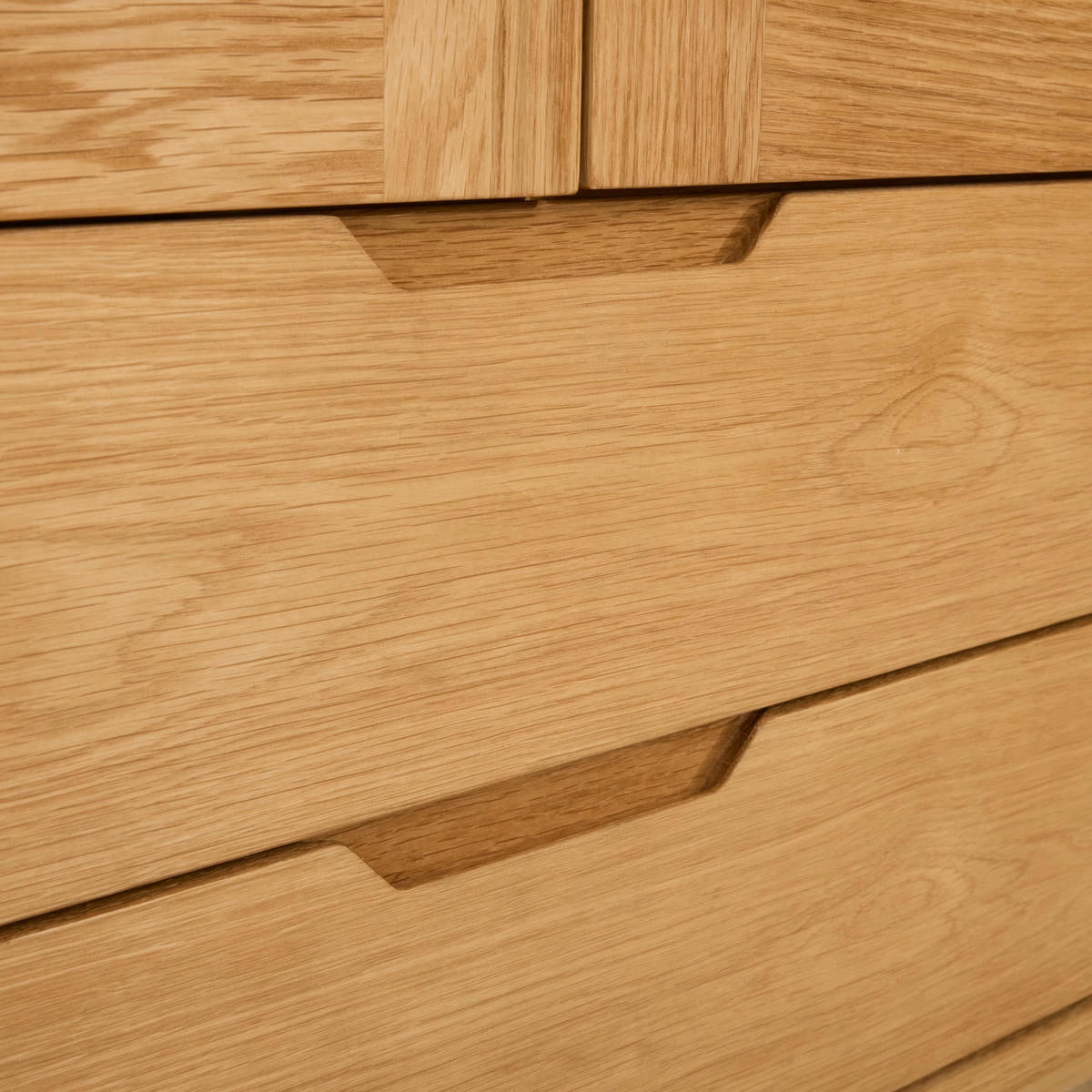 VITRINE Eiche massiv - Eichefarben/Braun, Holz/Holzwerkstoff (100/190/45cm) - Furnhouse