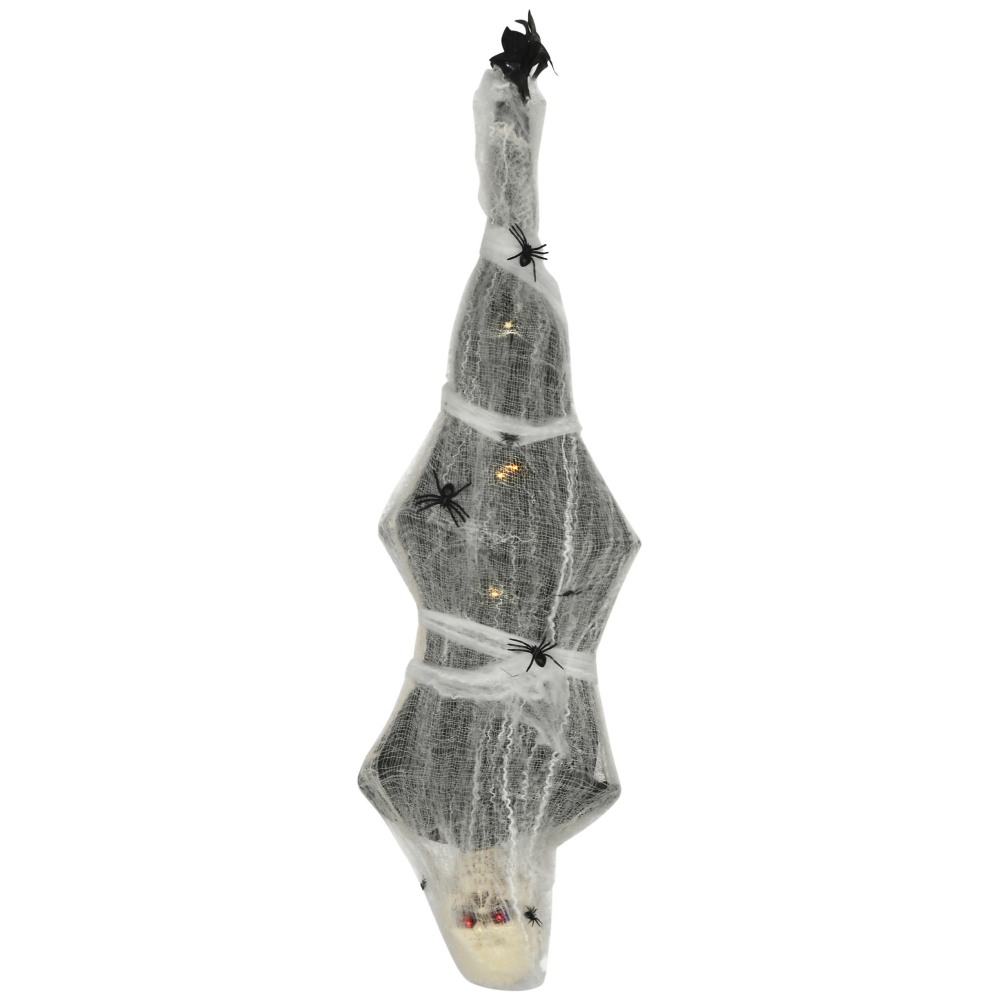 HALLOWEEN HORROR-CLOWN, Grau, Polyester, PE, Stahl - Grau, Kunststoff (21/142/43cm) - HOMCOM