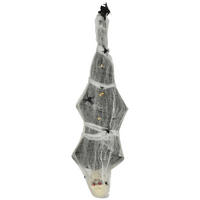 HALLOWEEN HORROR-CLOWN, Grau, Polyester, PE, Stahl - Grau, Kunststoff (21/142/43cm) - HOMCOM
