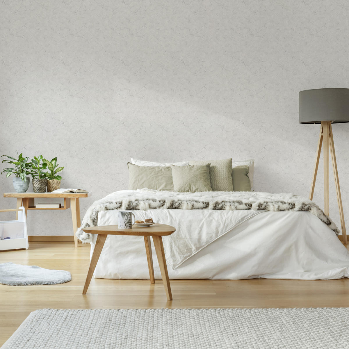 VLIESTAPETE Gips - Grau, Papier/Kunststoff (104/1000cm) - Easy Decor