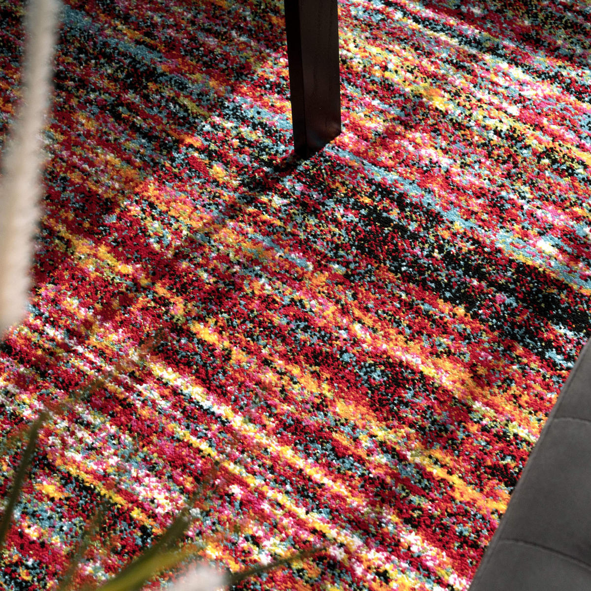 KURZFLORTEPPICH, meliert, Mehrfarbig, 160 x 230 cm - Multicolor, Textil (230/160cm) - KADIMA DESIGN