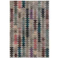 WOLLTEPPICH Hoch-Tief-Design, modern ESK JACK, Multi 120x170 cm - Multicolor, Textil (120/170cm) - KADIMA DESIGN