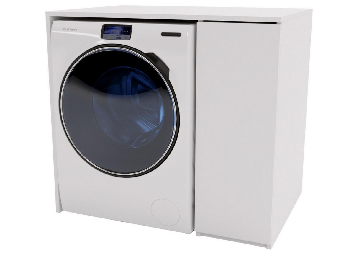WASCHMASCHINENSCHRANK Weiß 95/89/66cm - Weiß, Holzwerkstoff (95/89/66cm) - CraftPAK