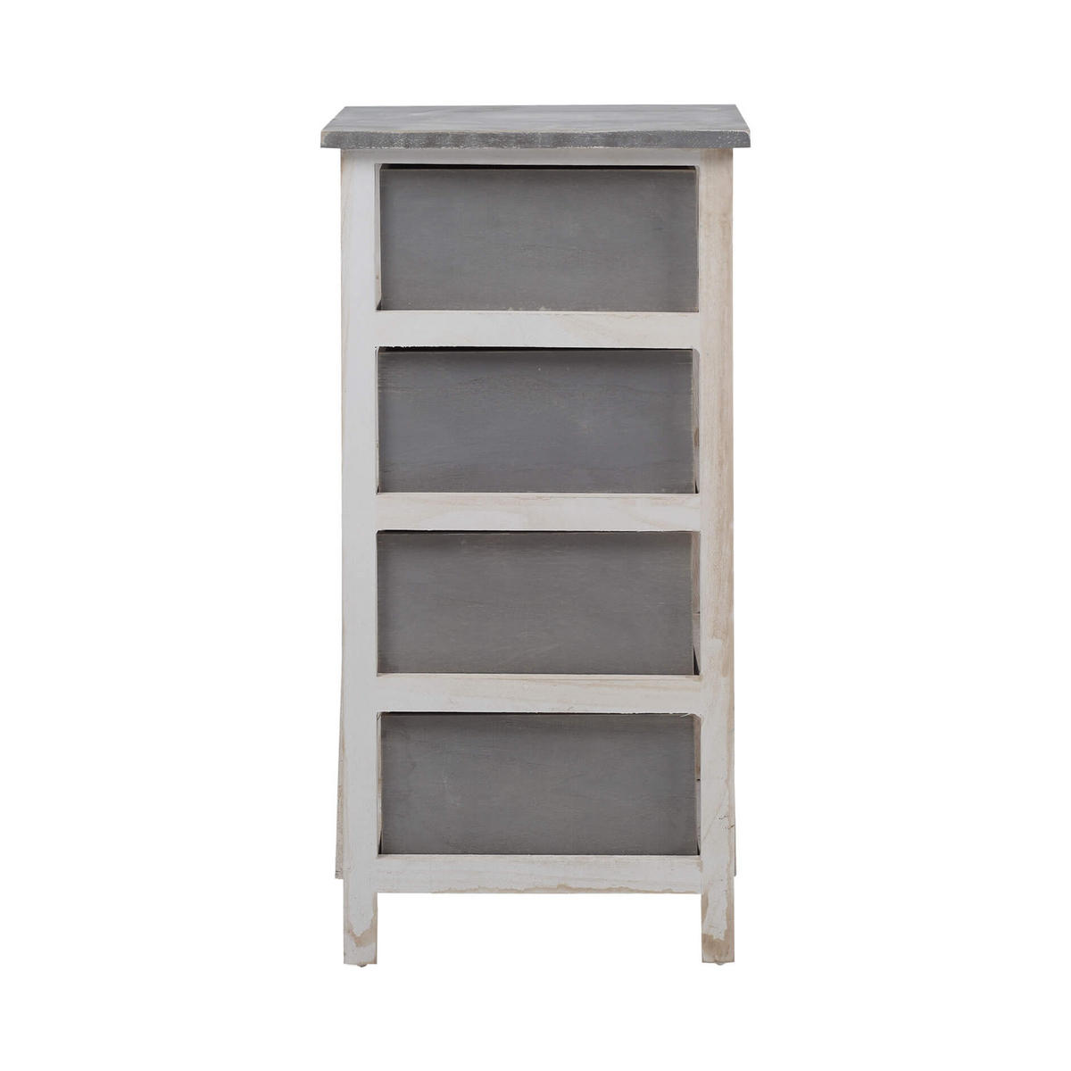 KOMMODE Weiß 27/37/73 cm - Weiß, Holz (27/73/37cm) - Mobili Rebecca
