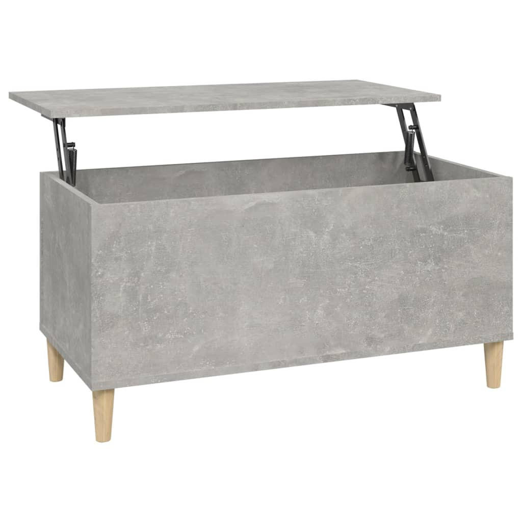 COUCHTISCH Betongrau 90x44,5x45 cm Holzwerkstoff - Grau, Holzwerkstoff (90/44.5/45cm) - furnicato