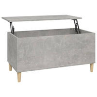 COUCHTISCH Betongrau 90x44,5x45 cm Holzwerkstoff - Grau, Holzwerkstoff (90/44.5/45cm) - furnicato