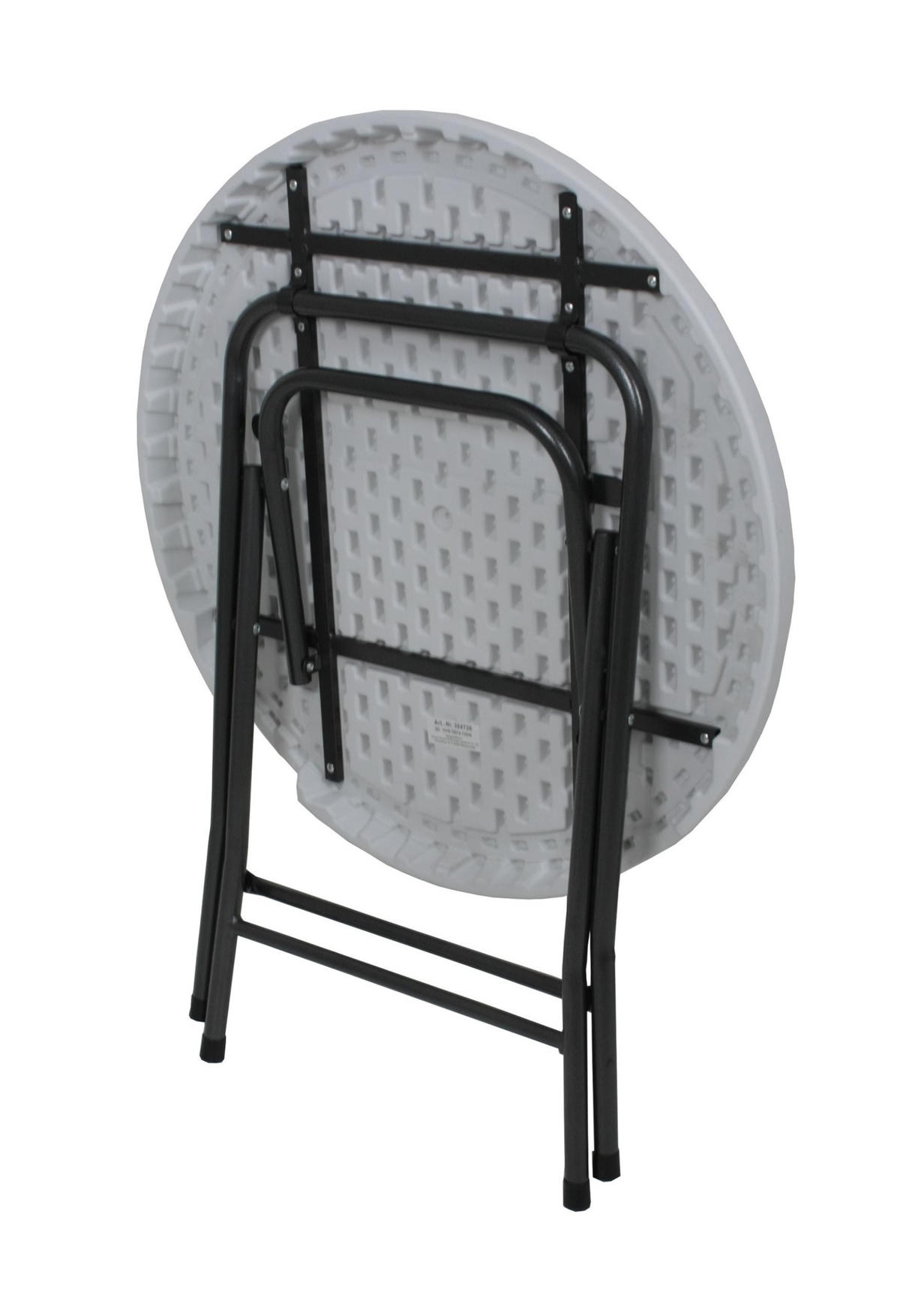 GARTENTISCH Sascha Ø 80 cm Terrassentisch - Weiß, Kunststoff (80/80/74cm) - DELUKE