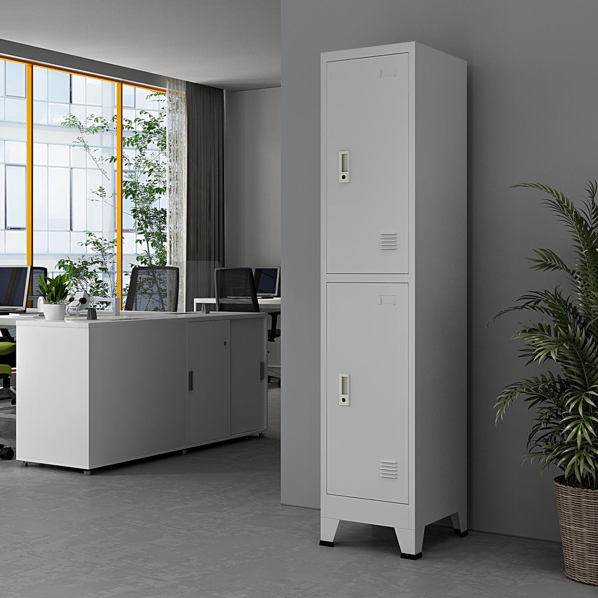 SPIND Joroinen - Grau, Metall (38/180/45cm) - [en.casa]