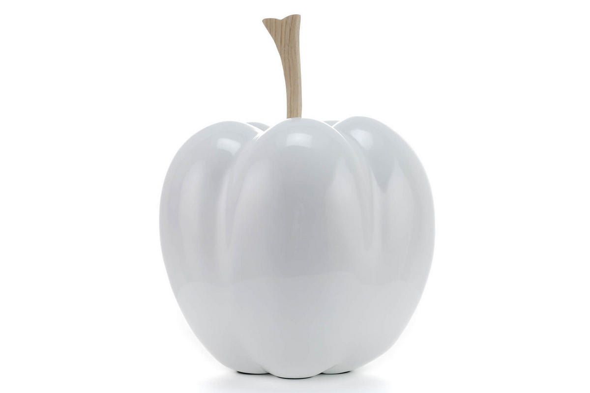 SKULPTUR Weiß 30/24 cm - Weiß, Stein (2.85/24/24cm) - KUNSTLOFT