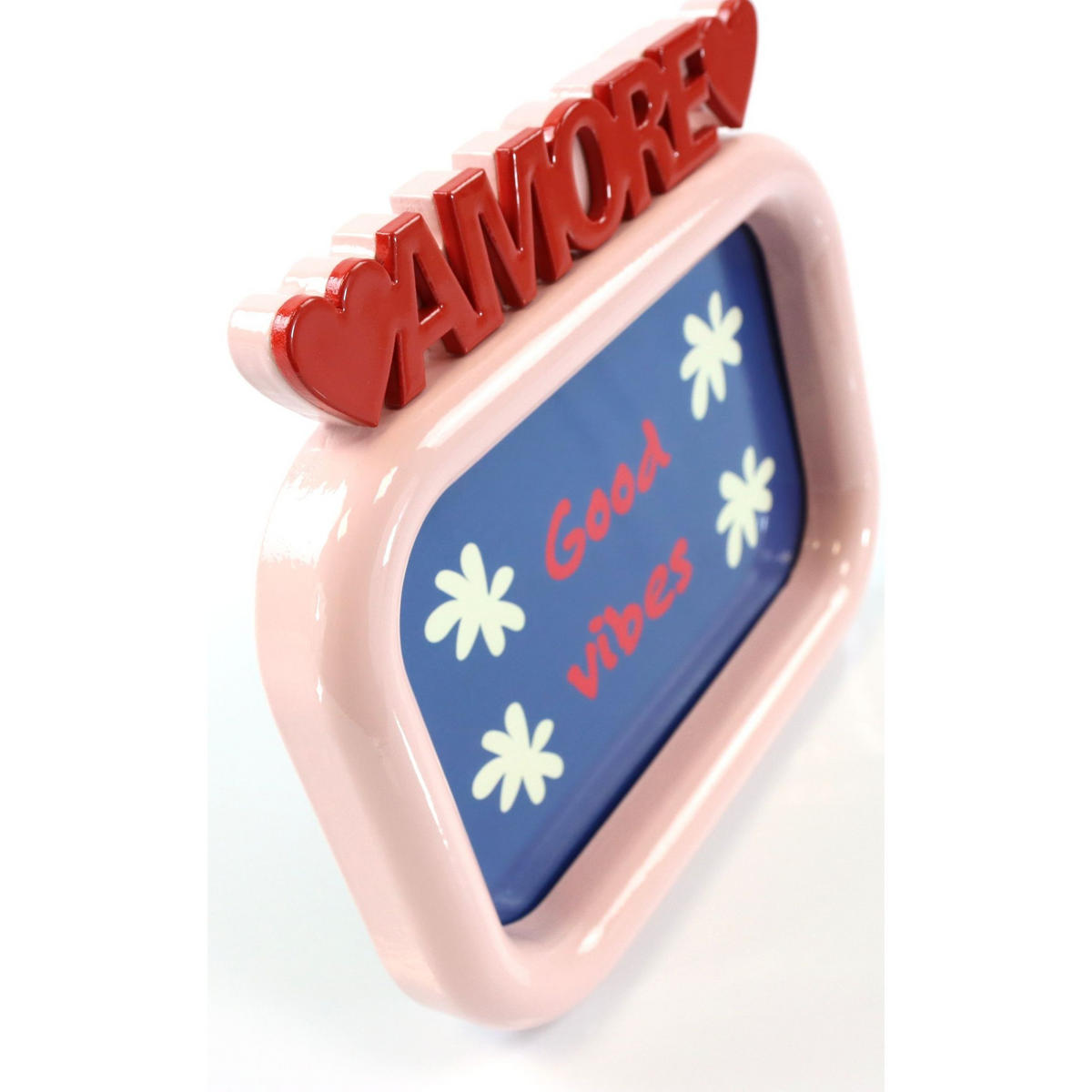DEKOOBJEKT Amore 17/15/2 cm - Multicolor, Glas (17/2/15cm) - FURNARO