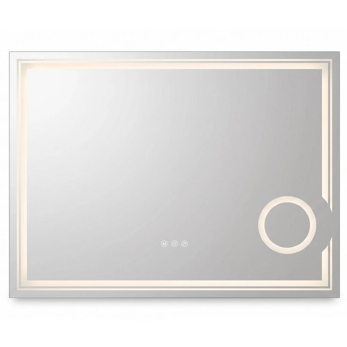 SPIEGEL Rea Led 80x60cm Haven - Transparent, Glas (80/60/2cm) - REA