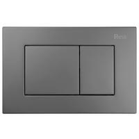 DRÜCKPLATTE Rea J K011a-q Und Slim 024n Titan - Titanfarben, Kunststoff (24.5/16.5/4cm) - REA