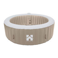 WHIRLPOOL SPLASH - Farbe: Beige - Beige, Kunststoff (208/65/208cm) - Home Deluxe