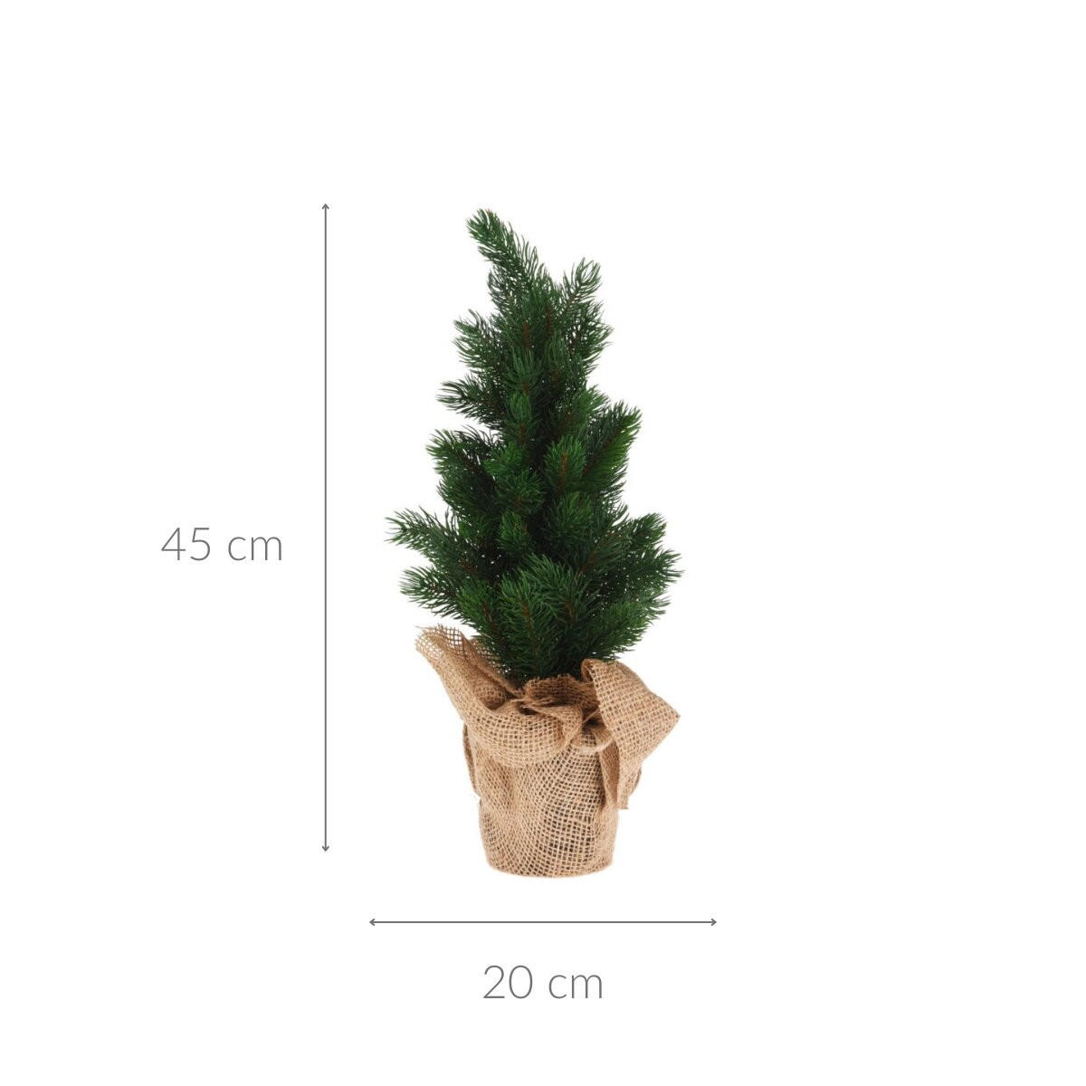 KÜNSTLICHER BAUM Jute 45 cm - Grün, Kunststoff (20/45cm) - Home Styling Collection