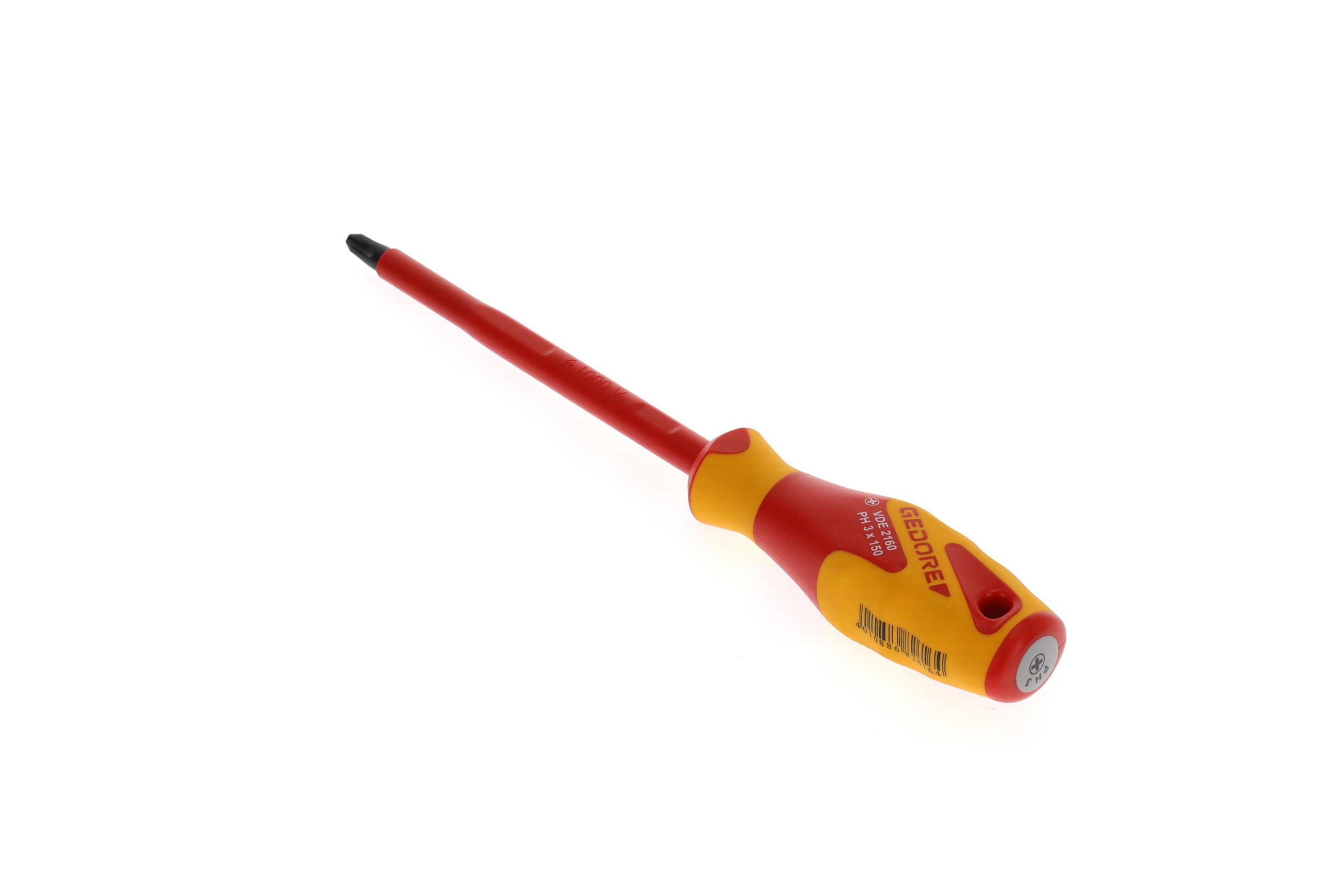 VDE 2160 PH 3 VDE-SCHRAUBENDREHER KREUZSCHLITZ PH 3 - Multicolor, Kunststoff/Metall (11/32cm) - Gedore