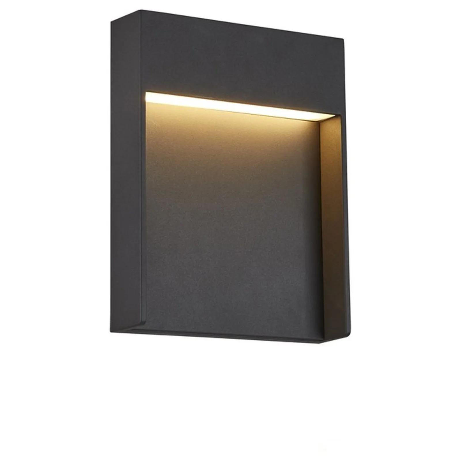 WANDLEUCHTE Flatt Anthrazit - Anthrazit, Metall (18/23/7cm) - SLV
