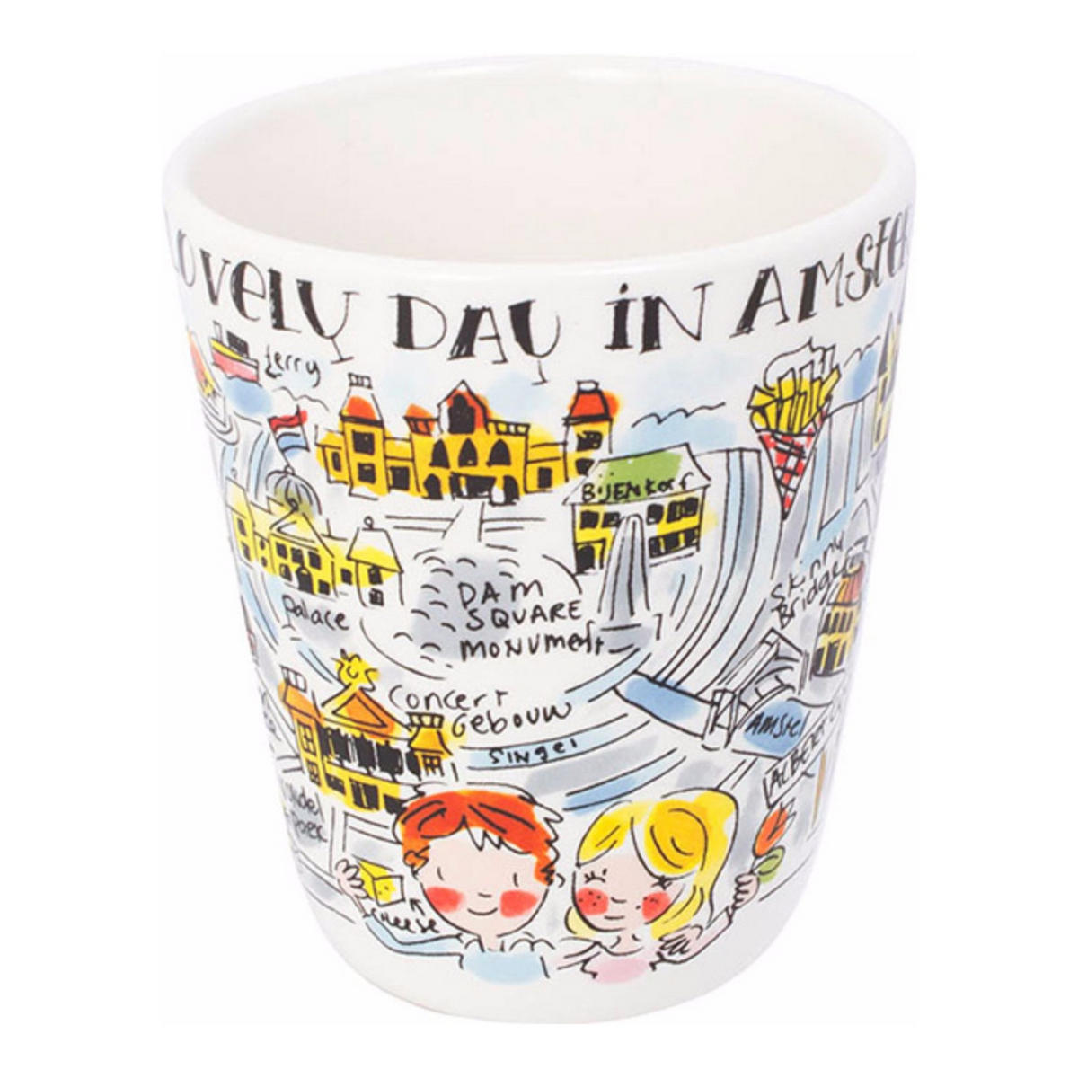 BECHER Amsterdam in Bunt - 350 ml - Multicolor, Keramik (0.35L) - Blond Amsterdam