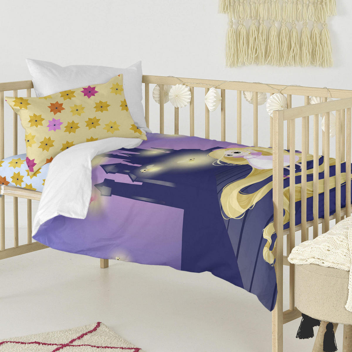 BETTBEZUG 2er-Set teiliges long braid 100x135 cm (kinderbett) mehrfarbig - Multicolor, Textil (100/135cm) - Happy Friday